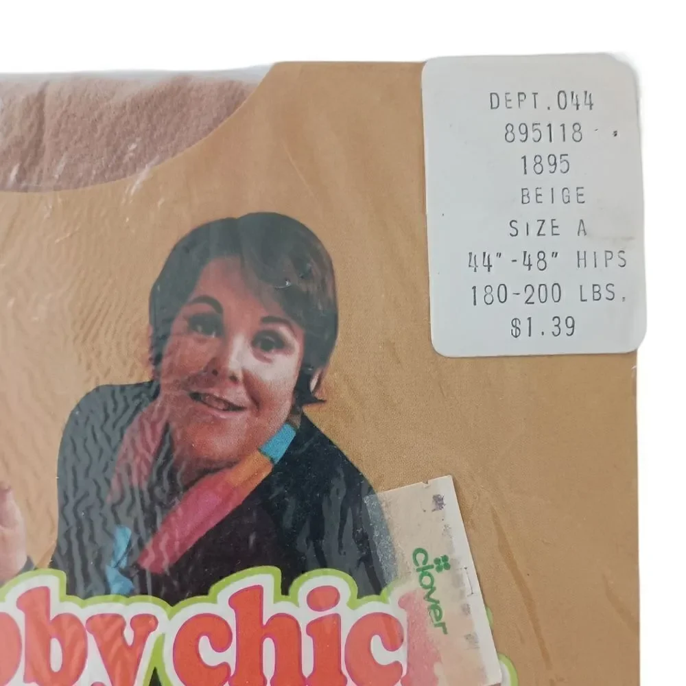 Chubby Chick Extra Width Pantyhose Beige Sz A‎ 44